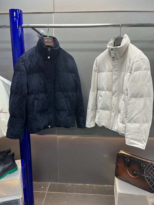 Leather Down Jacket