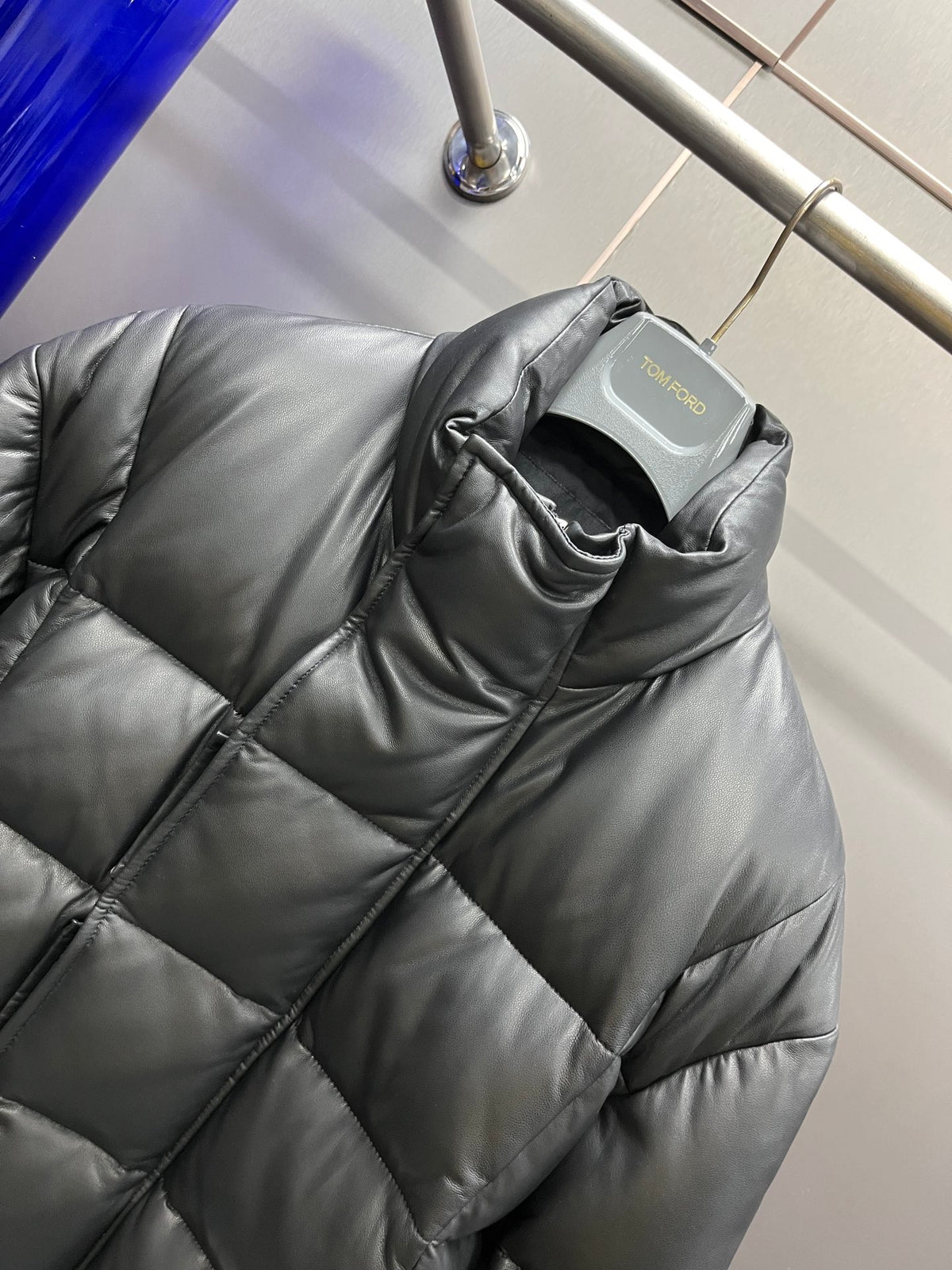 Leather Down Jacket