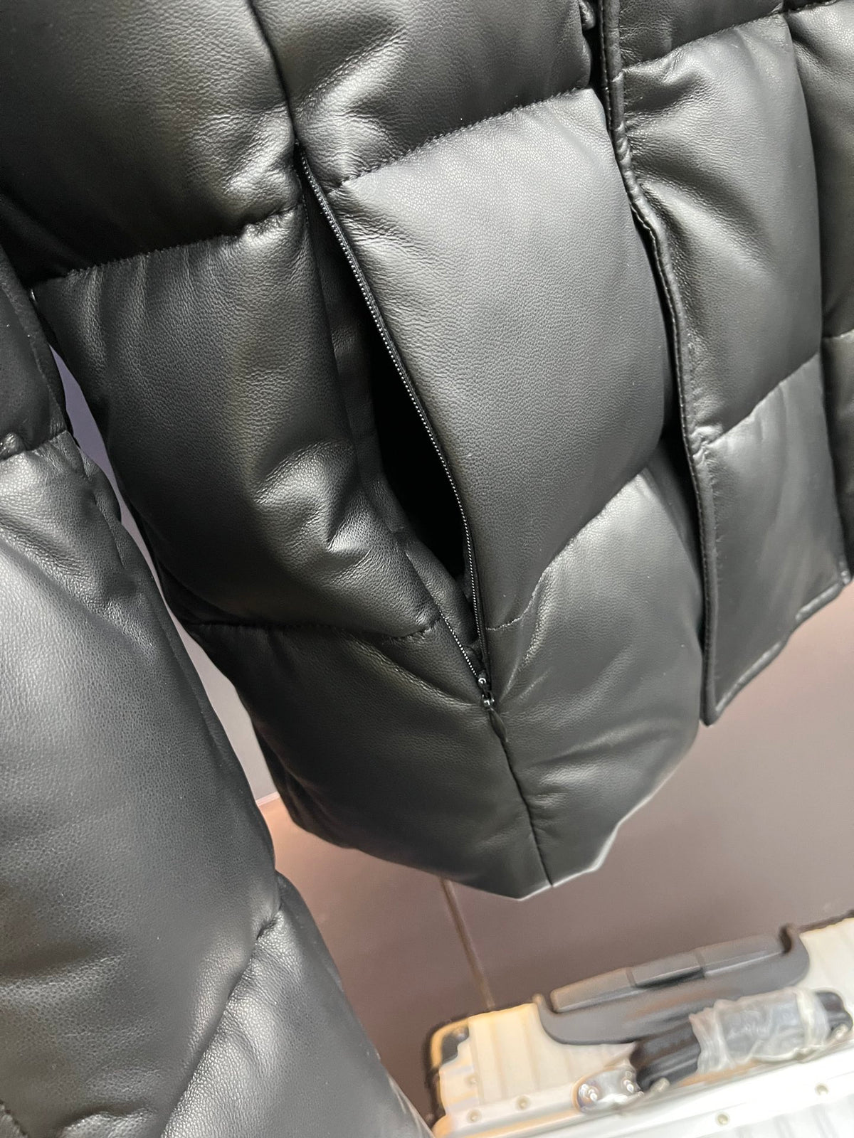Leather Down Jacket