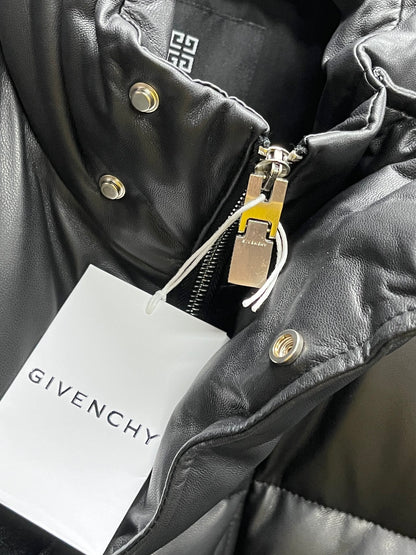 Leather Down Jacket